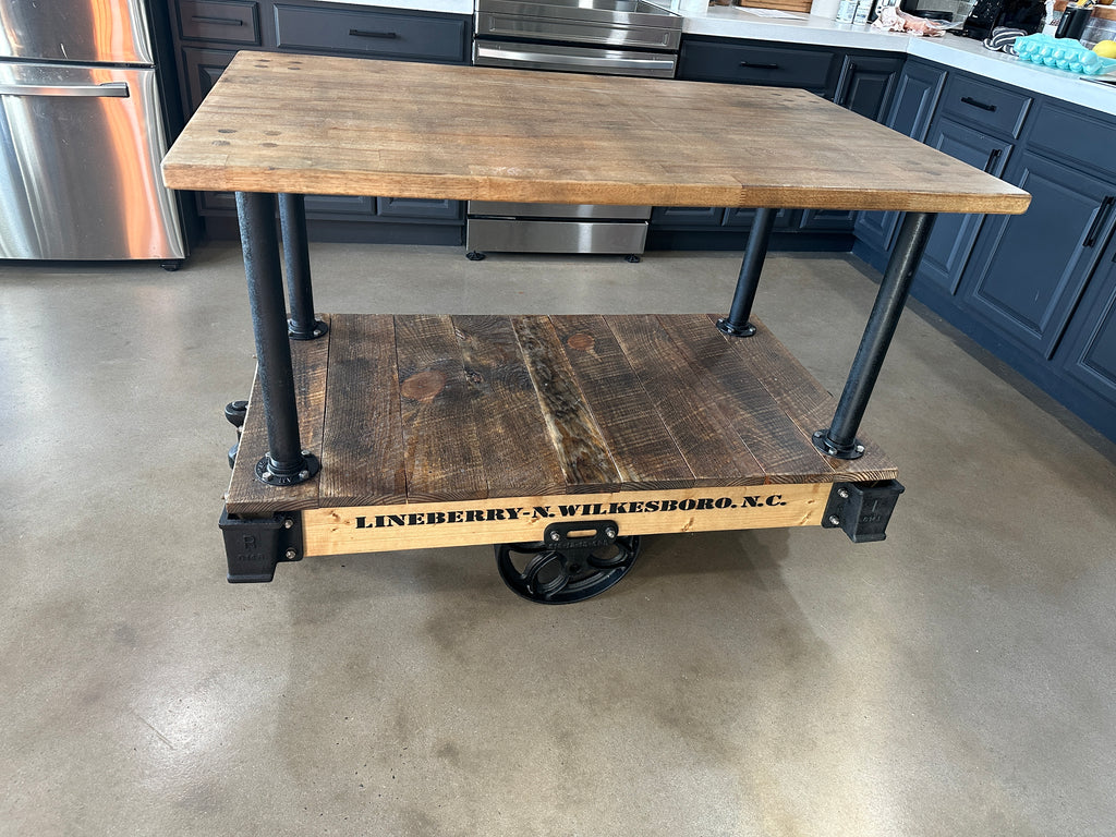 Factory Cart Kitchen Island