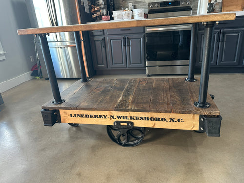 Factory Cart Kitchen Island