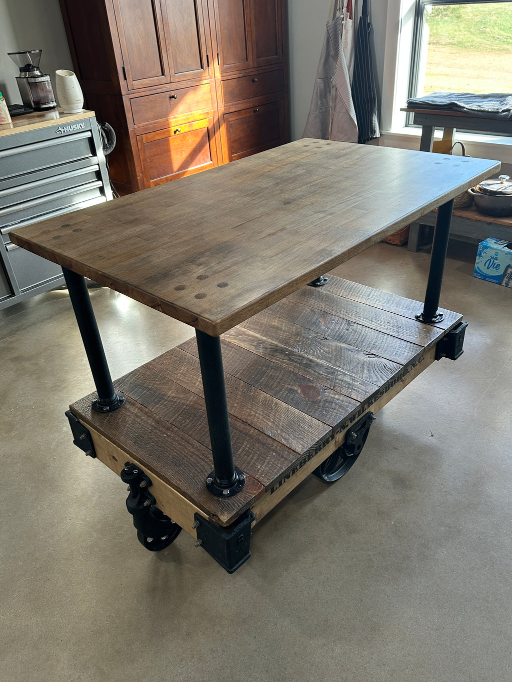 Factory Cart Kitchen Island
