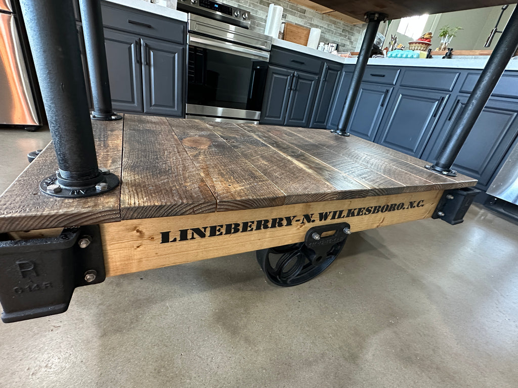 Factory Cart Kitchen Island