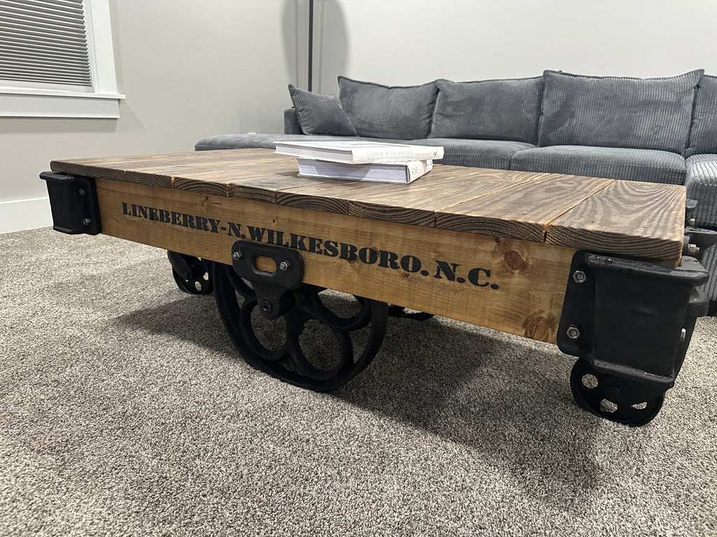 Factory cart coffee table