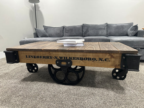 Factory cart coffee table
