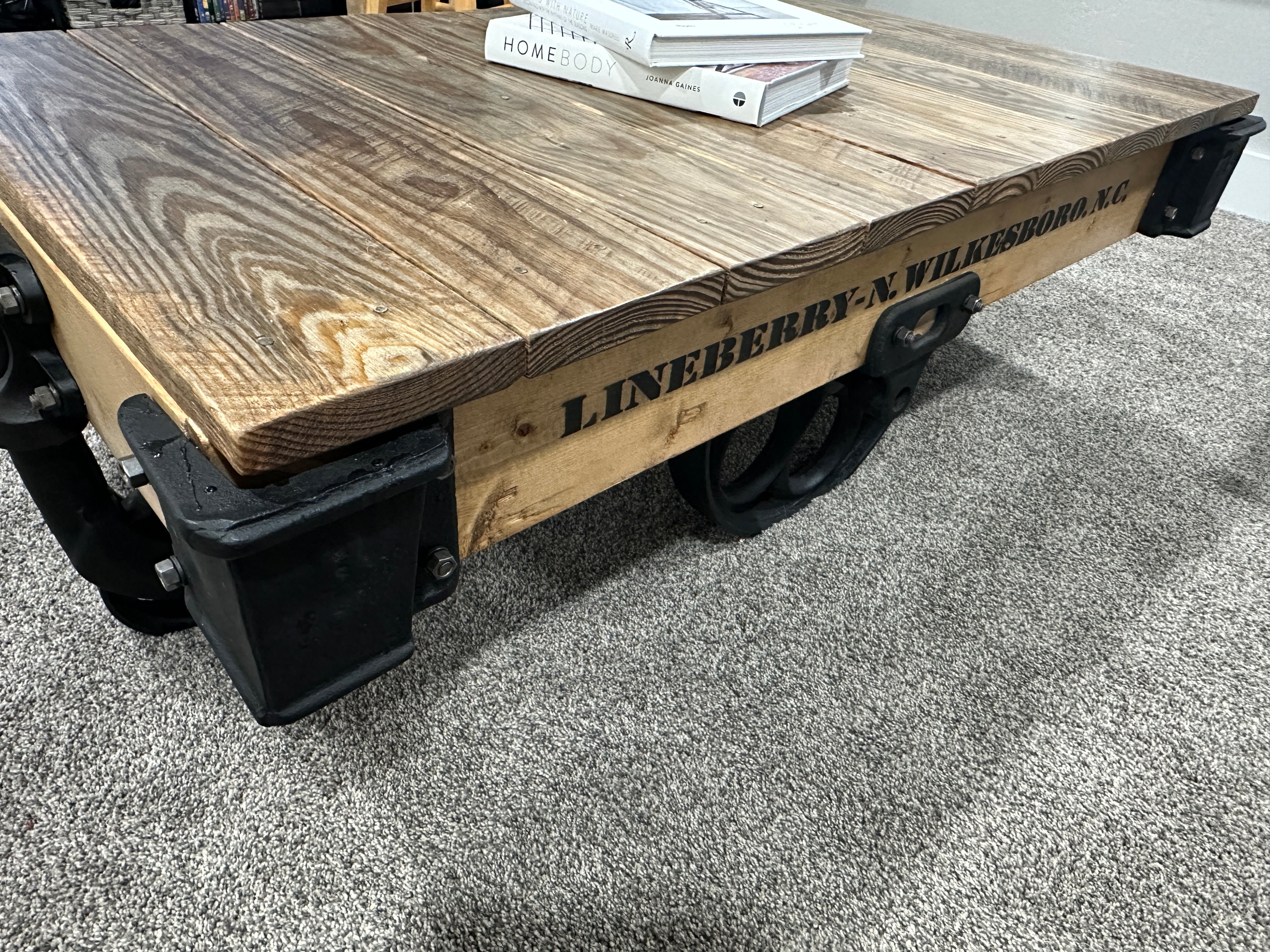 Factory cart coffee table