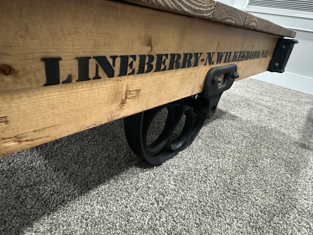 Factory cart coffee table