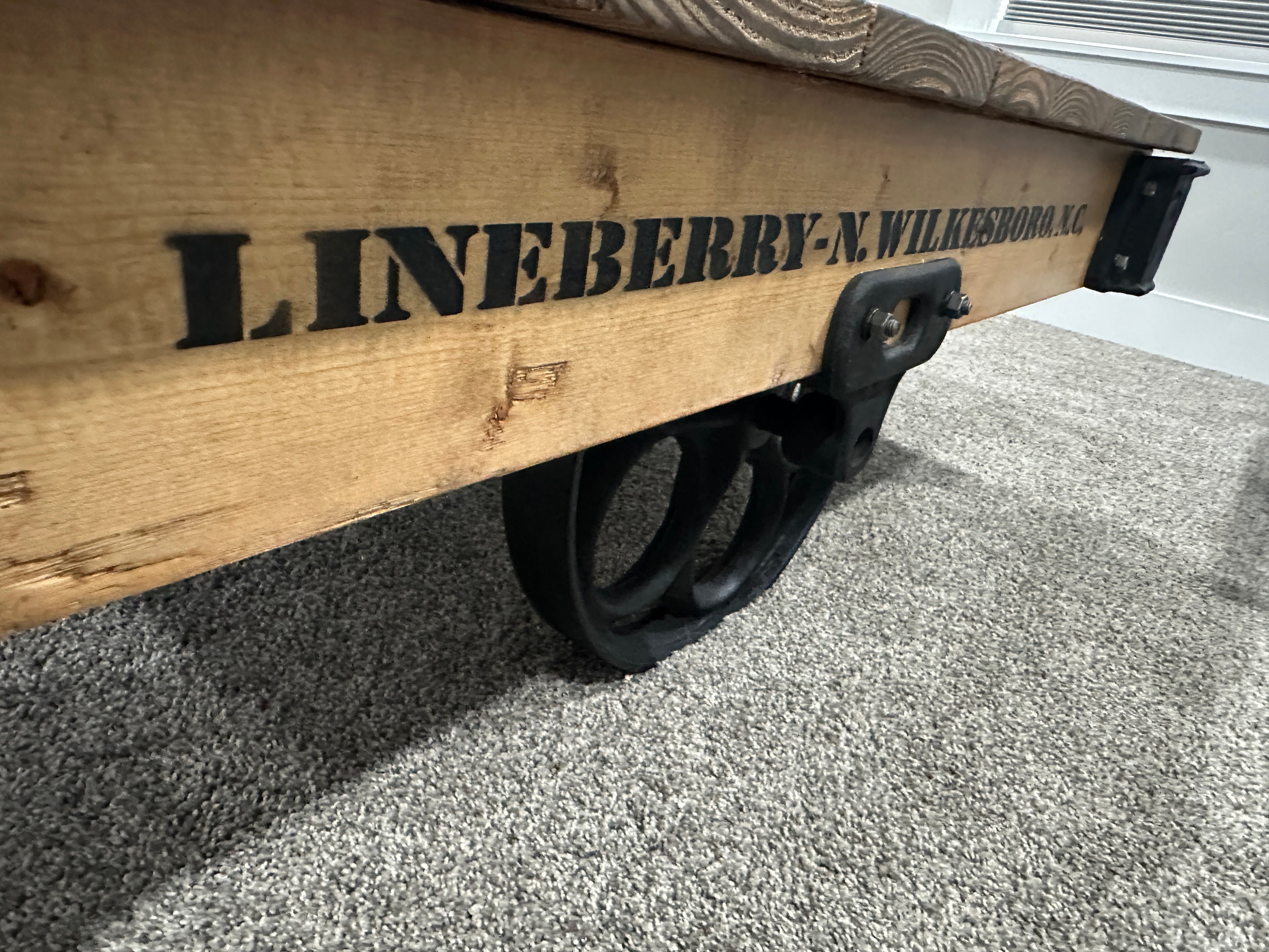 Factory cart coffee table